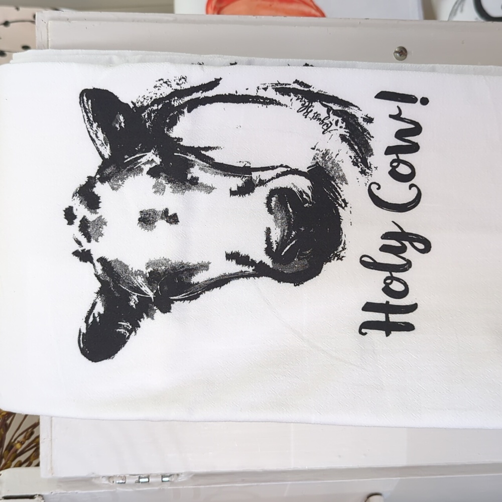 Holy Cow Tea Towel